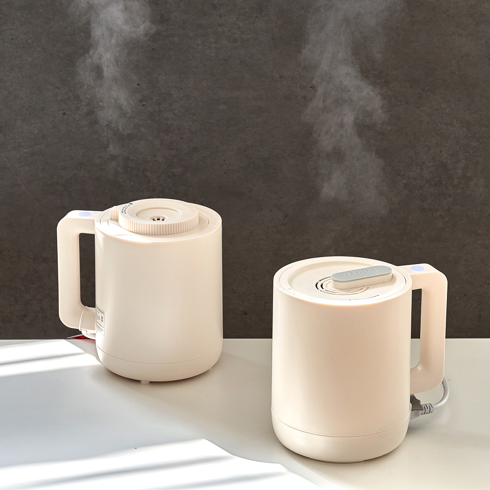 미니 가열식 가습기 스텐 탁상용 사무실 책상 원룸 신생아 아기방 통세척 편한