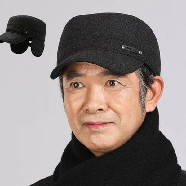 따뜻한 남성 겨울 모자 방한 남성 귀달이 모자 귀마개 패딩 - 메인 이미지