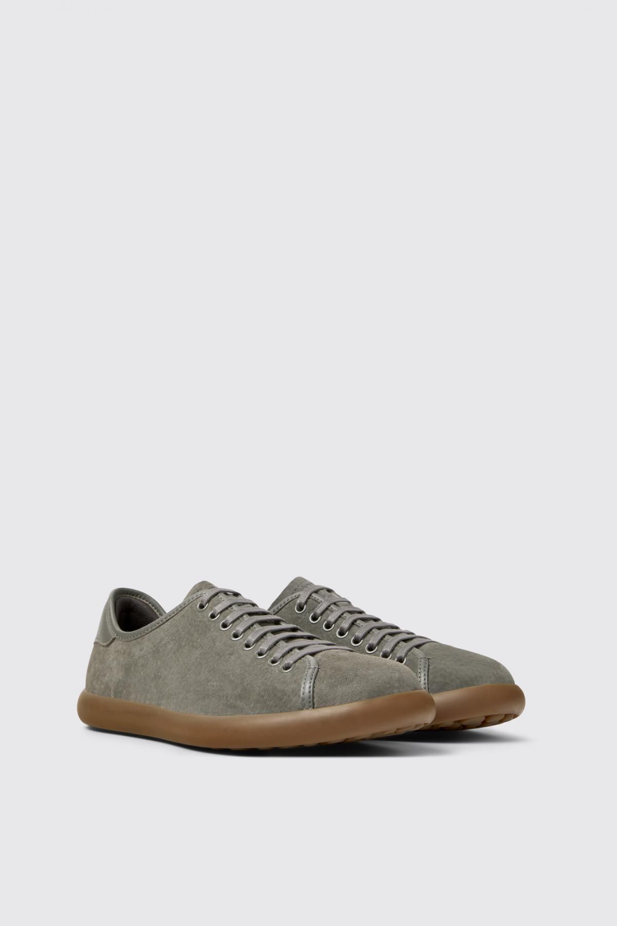 캠퍼 그레이 누벅 레더 스니커즈 Pelotas Soller K100974-017 GREY - 상세 이미지 2