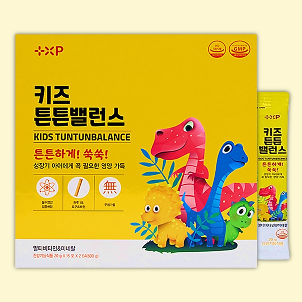 키즈 튼튼 어린이 밸런스 액상 종합 멀티 비타민 아이 유아 미네랄 영양제 30포, 1개 - 상품 이미지