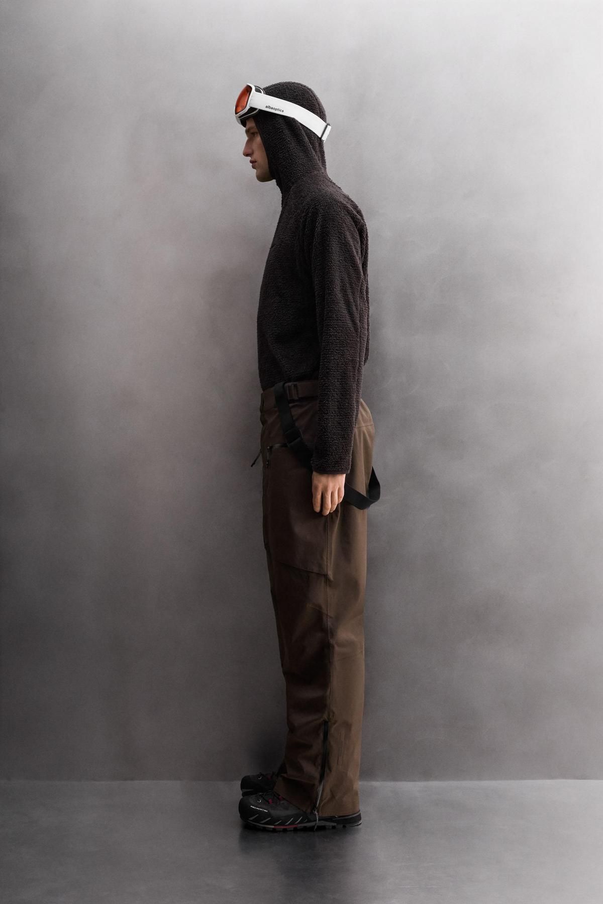 자라 테크니컬 퍼텍스처 후드 탑 5868/304 DARK BROWN - 상세 이미지 5