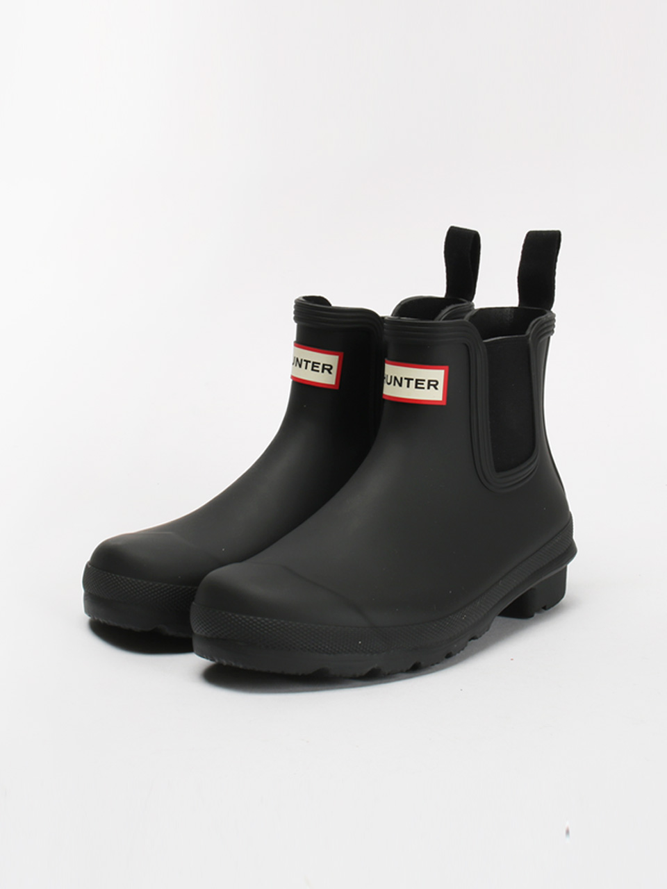 헌터 레인부츠 오리지널 첼시 여성 장화 블랙 WFS2078RMA-BLK