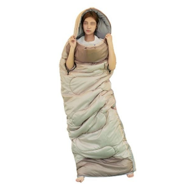 휴대용 캠핑 침낭 아웃도어 야외 침낭 사계절 방한 이불 - 상품 이미지