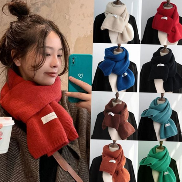 데일리 캐시미어 니트 머플러 커플 울 니트 머플러 목도리 남성