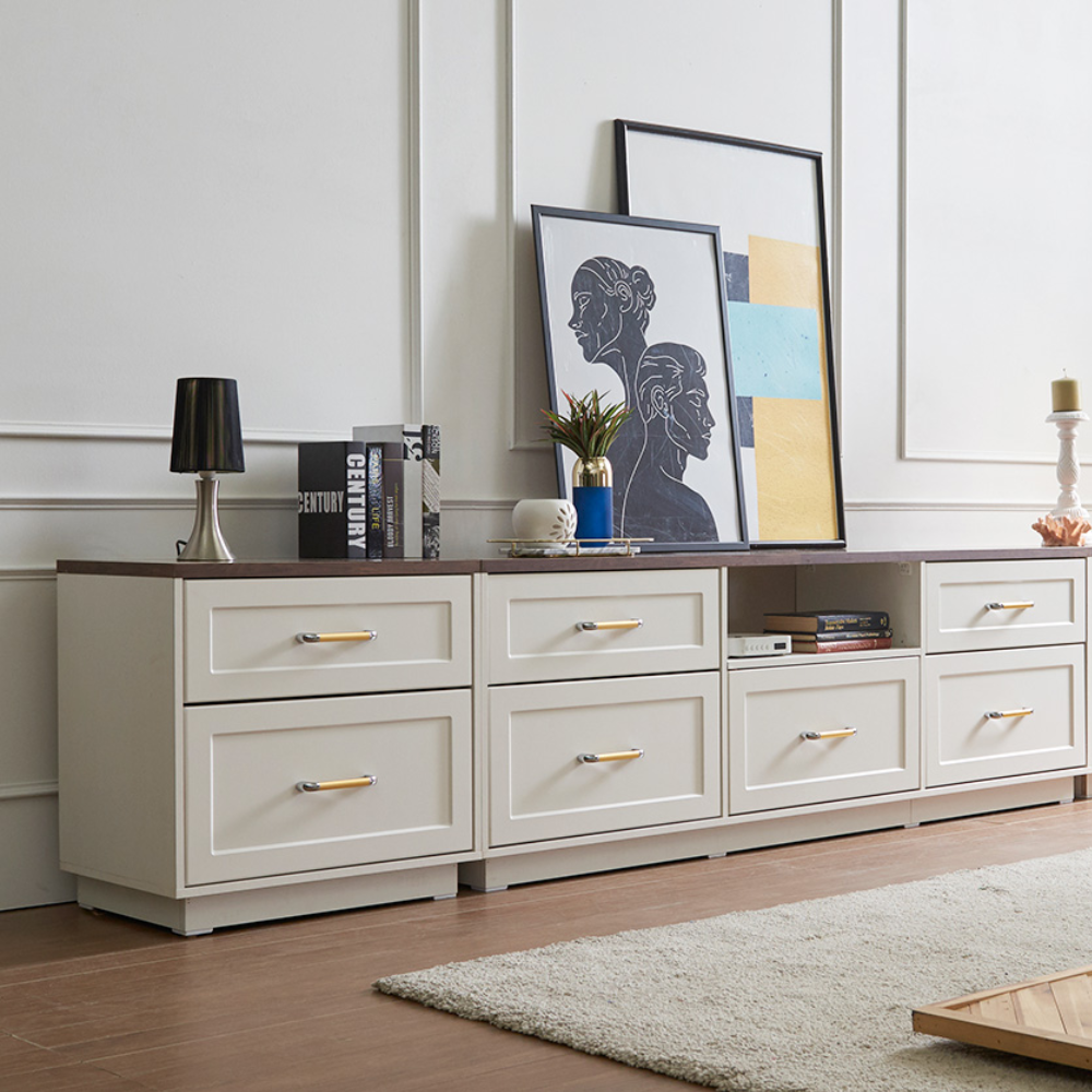 장인가구 엘브W 2400 높은 거실장