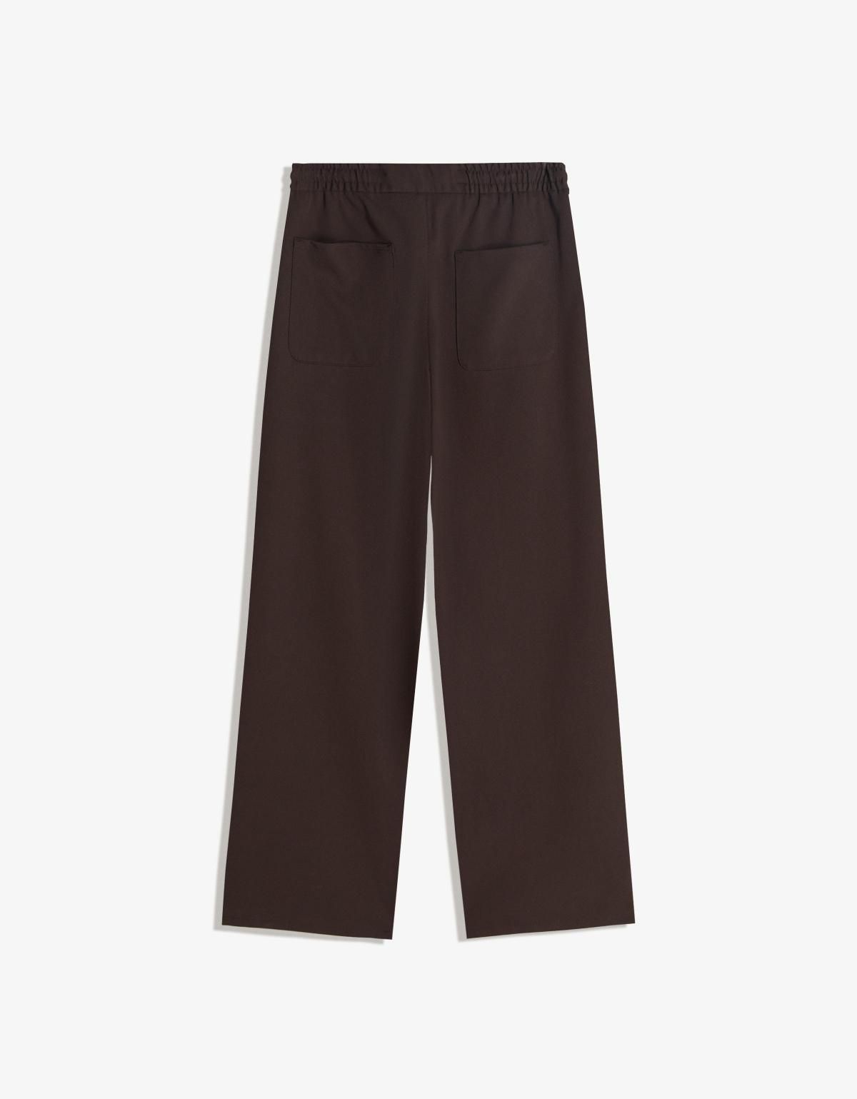 버쉬카 테일러드 스트레이트핏 조거 슬랙스 팬츠 5414/710 BROWN - 상세 이미지 2