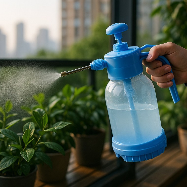 파워 자동압축 분무기 1.2L 가압펌프 스프레이 원예 정원 농약청소 다용도 미스트 - 상품 이미지