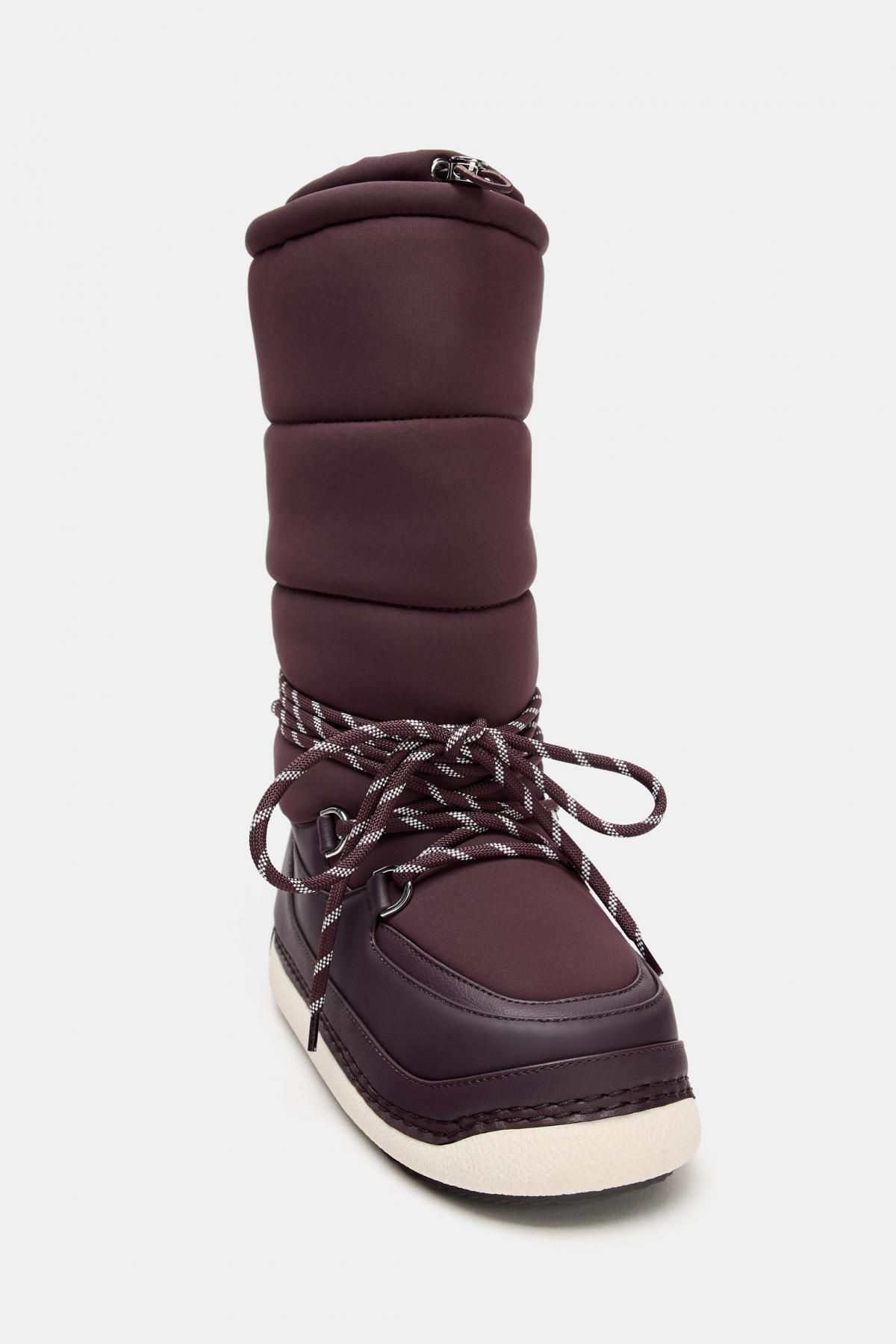 자라 테크니컬 패딩 스키 앵클부츠 레이스업 2704/710 BURGUNDY RED - 상세 이미지 5