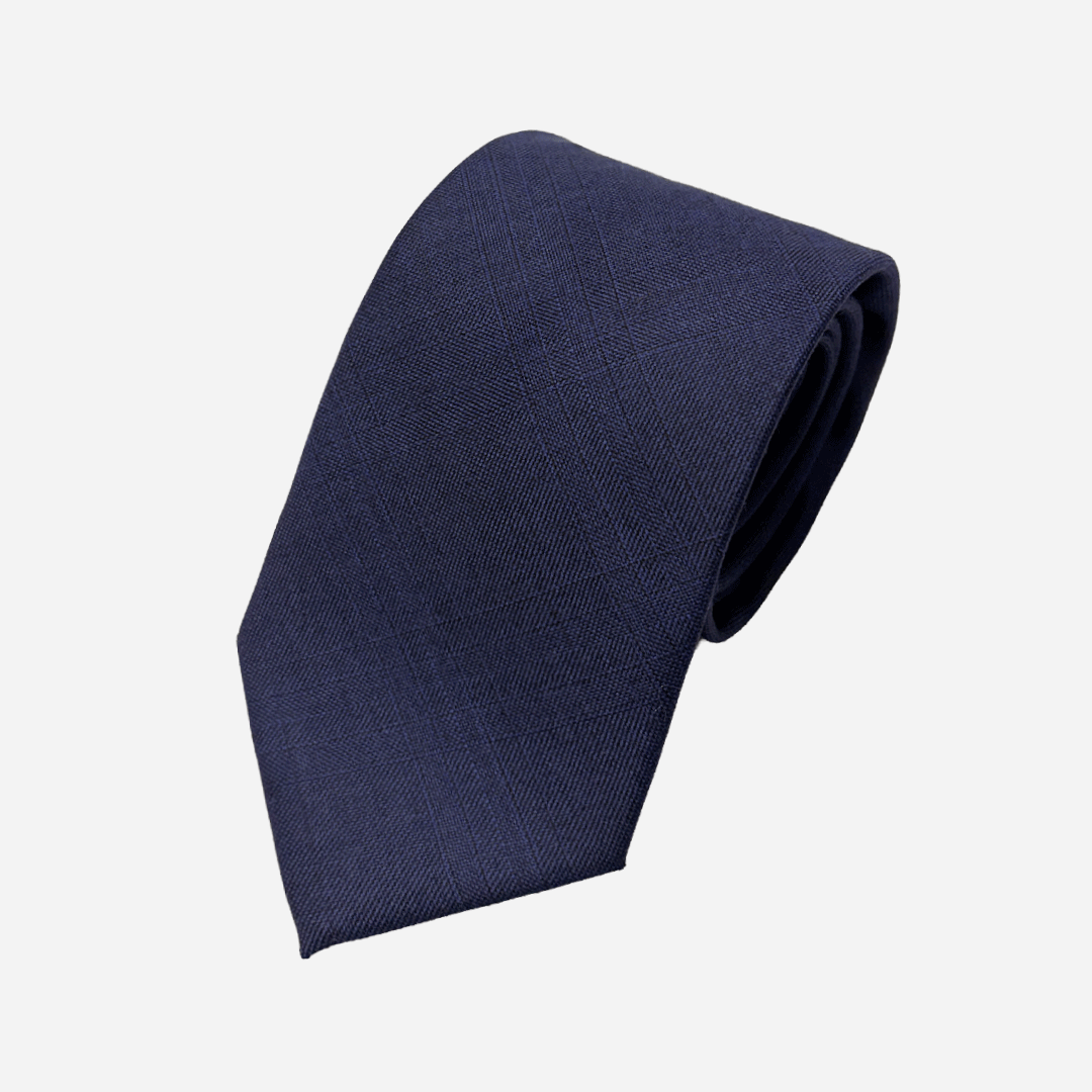 [해리슨테일러] 영국 SCABAL 스카발 핸드메이드 제작 넥타이 (blue navy hidden windowpane check) - 상품 이미지