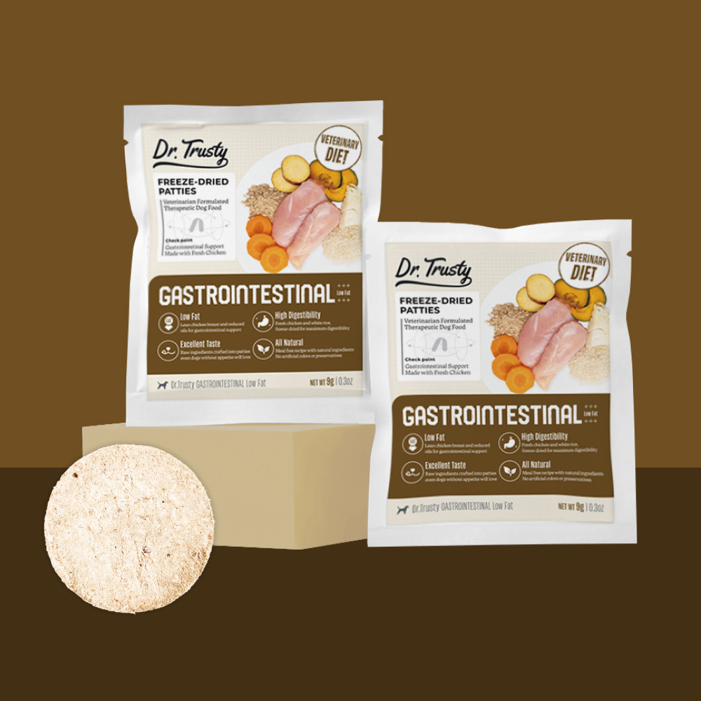 닥터트러스티 가스트로인터스티넬 로우팻 동결건조 췌장염 처방식 사료샘플 9g 소화기 건강 제품 이미지
