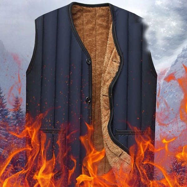 패딩형 남성 방한 조끼