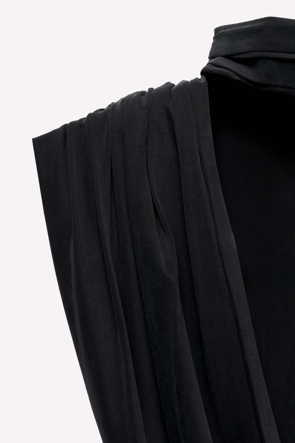 자라 드레이프 하이넥 탑 X 루도빅 드 생 세르냉 9177/607 DARK GREY - 상세 이미지 4