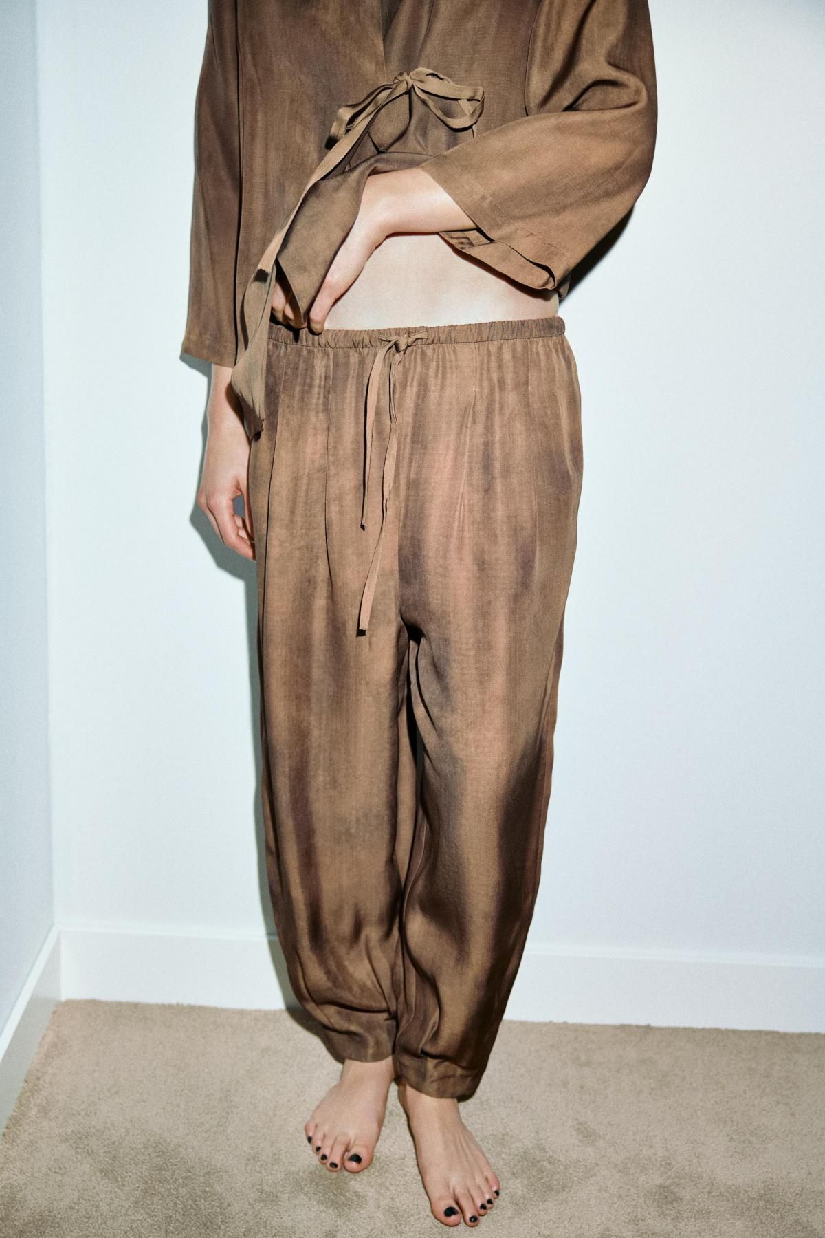 자라 소프트 벨벳 랩 자켓 브라운 9467/844 BROWN - 상세 이미지 3
