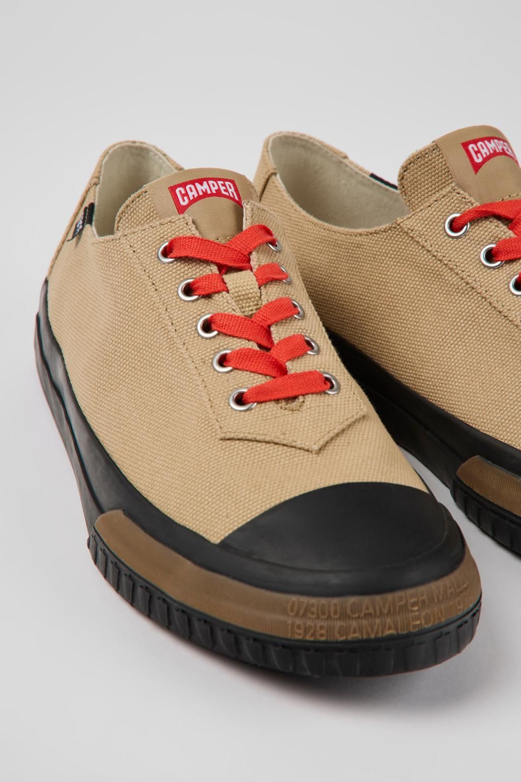 캠퍼 코튼 베이직 스니커즈 Camaleon K100674-001 BEIGE - 상세 이미지 2