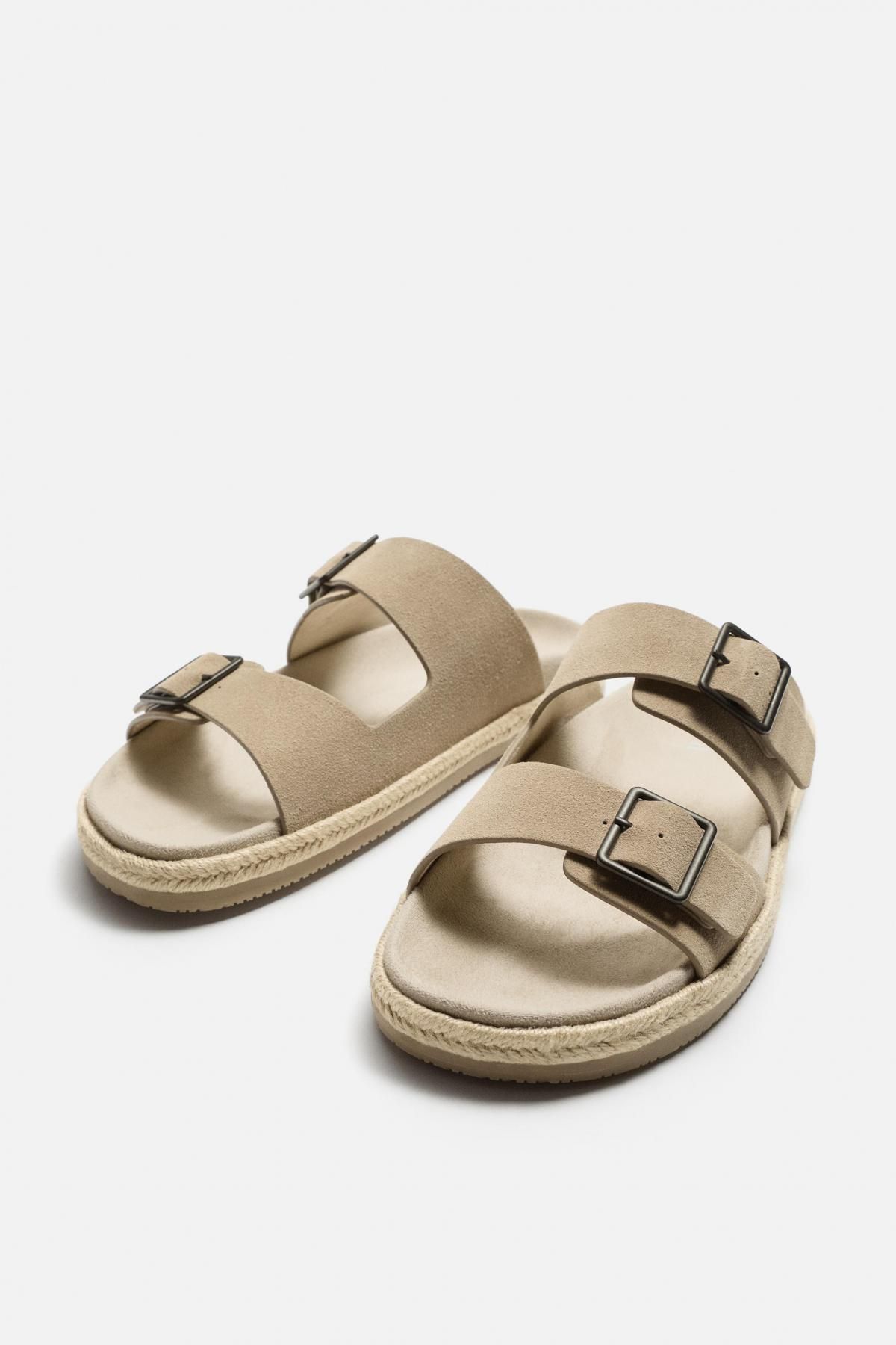 자라 더블 스트랩 레더 샌들 2708/520 SAND BROWN - 상세 이미지 3