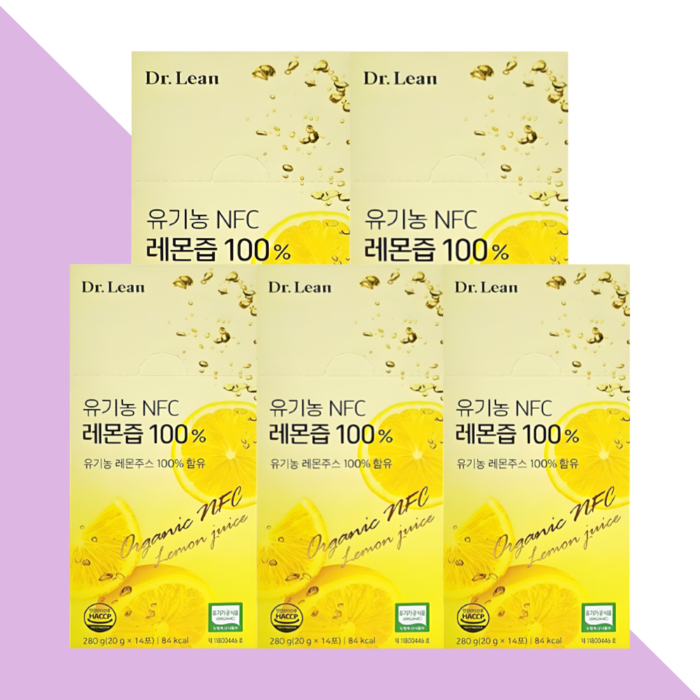 닥터린 레몬즙 레몬수 유기농 NFC 14포X5박스 - 상품 이미지