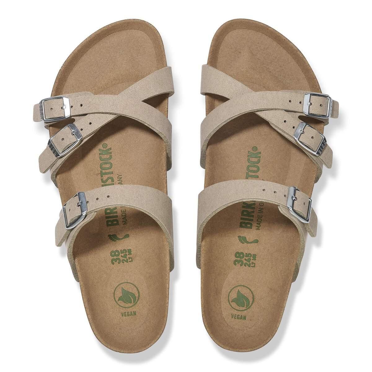 버켄스탁 비건 컴포트 스트랩 샌들 프랑카 1029238/1029273 SOFT BIRKI VEGAN GRAY TAUPE - 상세 이미지 3