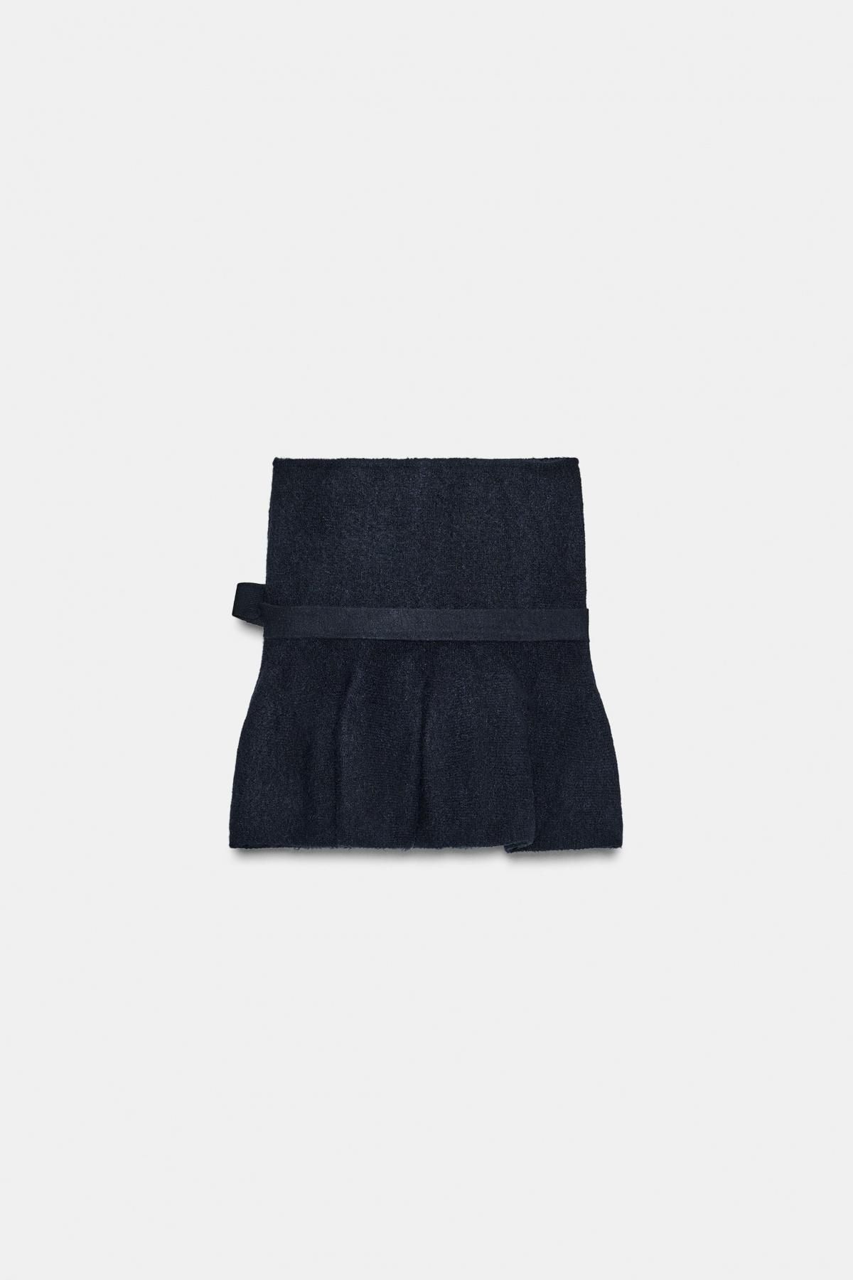 자라 페미닌 오프숄더 니트 페플럼 리본 탑 4331/105 NAVY BLUE - 상세 이미지 5