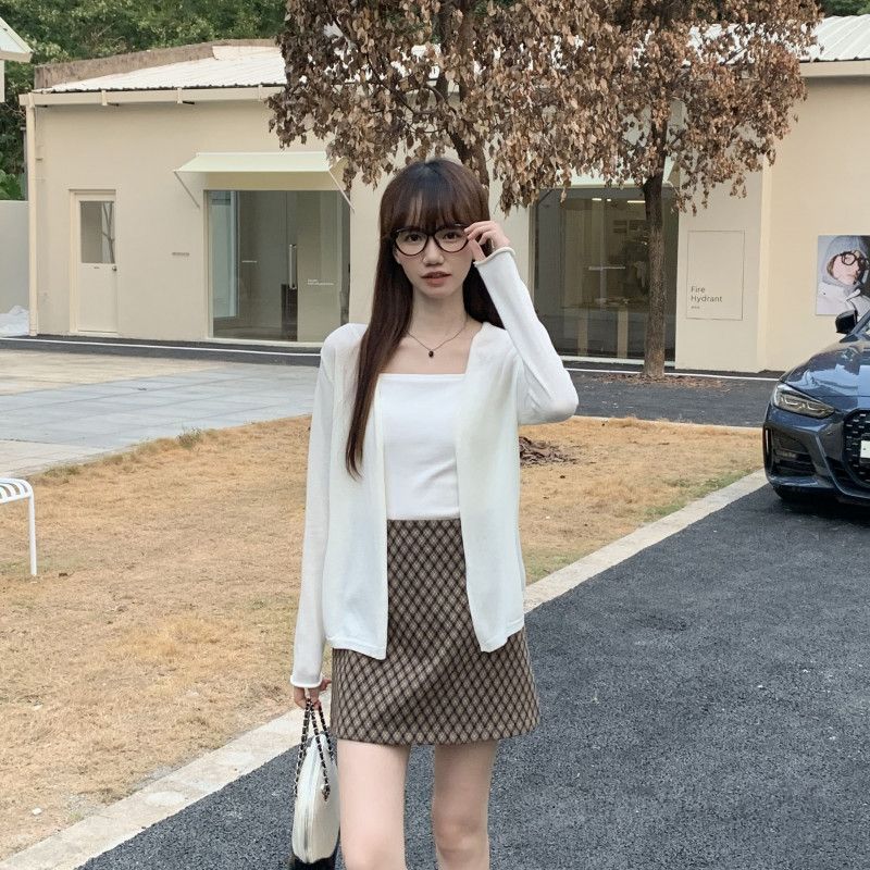 가을 간절기 여성 루즈핏 가디건 자외선 차단 얇은 긴팔 아우터 스타일리시한 캐주얼 코디용 편안한 착용감 데일리 - 상세 이미지 5