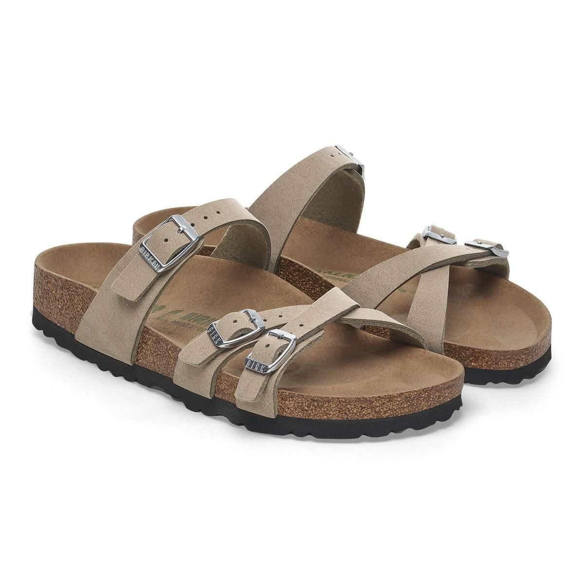 버켄스탁 비건 컴포트 스트랩 샌들 프랑카 1029238/1029273 SOFT BIRKI VEGAN GRAY TAUPE - 상세 이미지 5