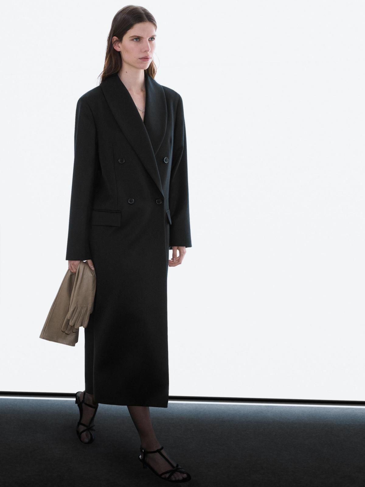 마시모두띠 클래식 더블브레스트 롱 울코트 6470/760 BLACK - 상세 이미지 4