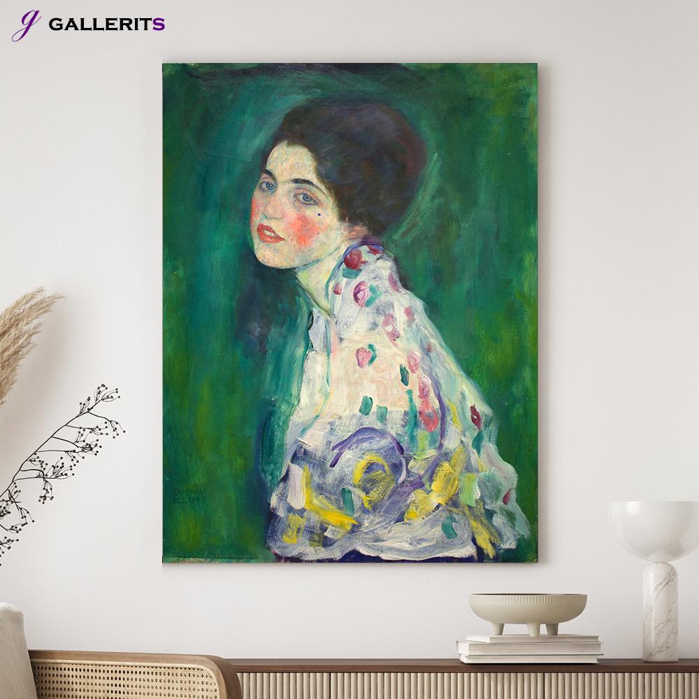 클림트 여인의 초상 명화 인테리어 그림 거실 액자 중형 - 상품 이미지