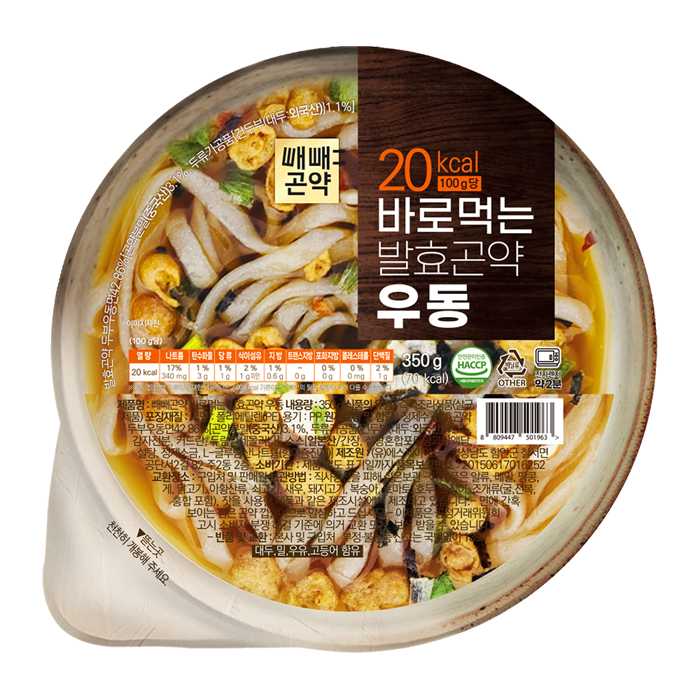 국물까지 다먹어도 85kcal 바로먹는 발효곤약 우동 350g, 6개 - 상세 이미지 2