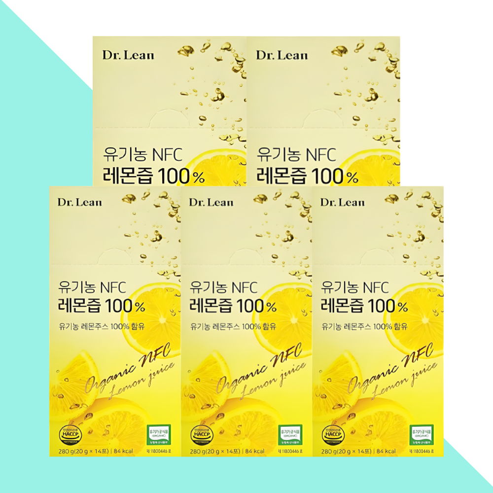 닥터린 유기농 레몬즙 레몬수 NFC 14포X5개 - 메인 이미지