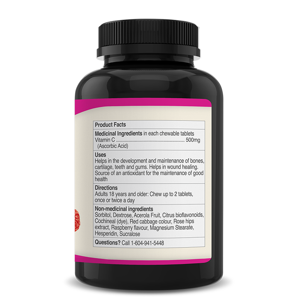 베스타 츄어블 비타민C 라즈베리 500mgx90정 VitaminC 효능 효과 - 상세 이미지 2