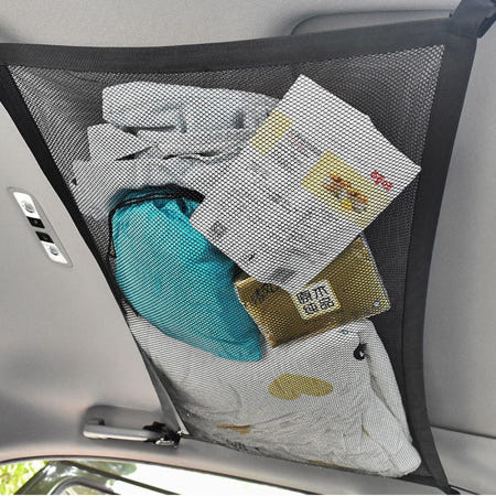 그대여 차량 천장 그물망 캠핑가방 자동차 수납망 간식 캐리어