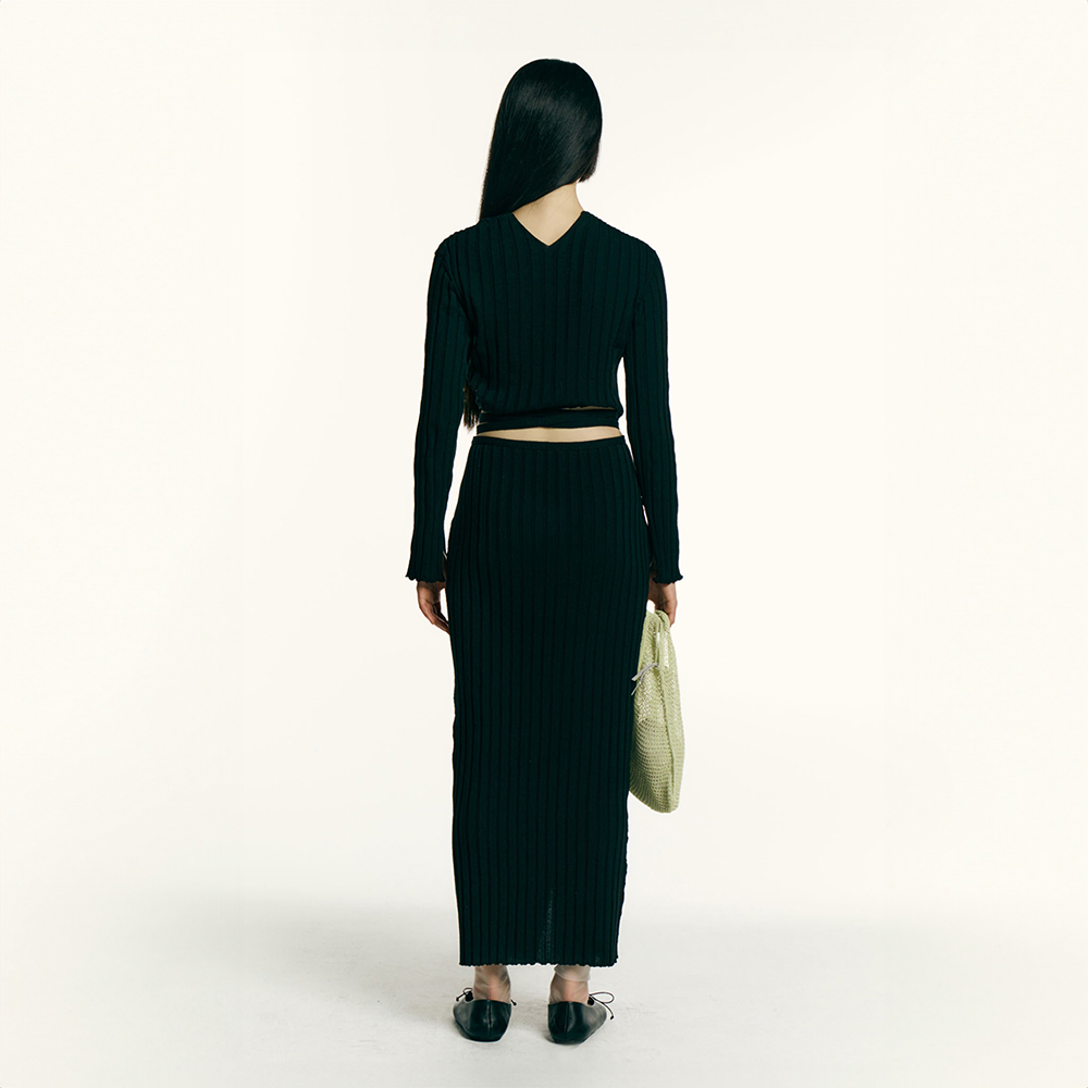 루스 여성 HOYO BLACK 가디건 HOYO BLACK SS23PA08I - 상세 이미지 3
