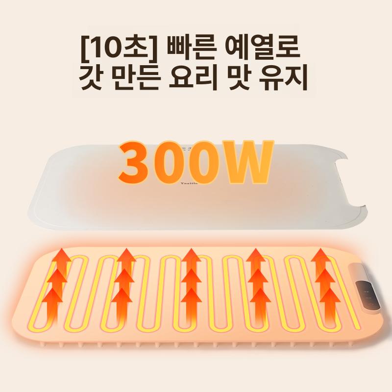 음식보온매트 푸드워머 휴대용 접이식 식탁 플레이팅 테이블매트 가정용 대형 6-8접시 - 상세 이미지 5