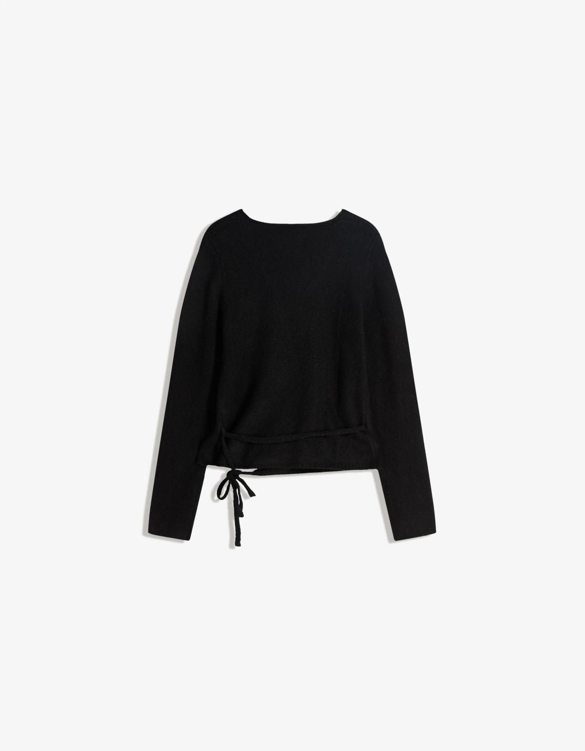 버쉬카 데일리 브이넥 랩 발레리나 카디건 블랙 0010/376 BLACK - 상세 이미지 2