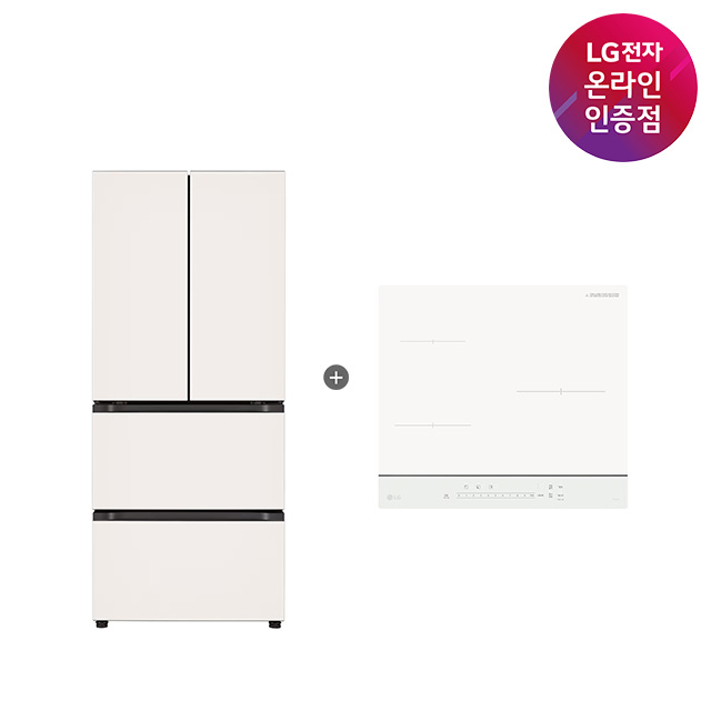 LG 디오스 오브제컬렉션 김치톡톡 + LG 디오스 인덕션 (Z408MEEF23 + BEI3QKHLOE)