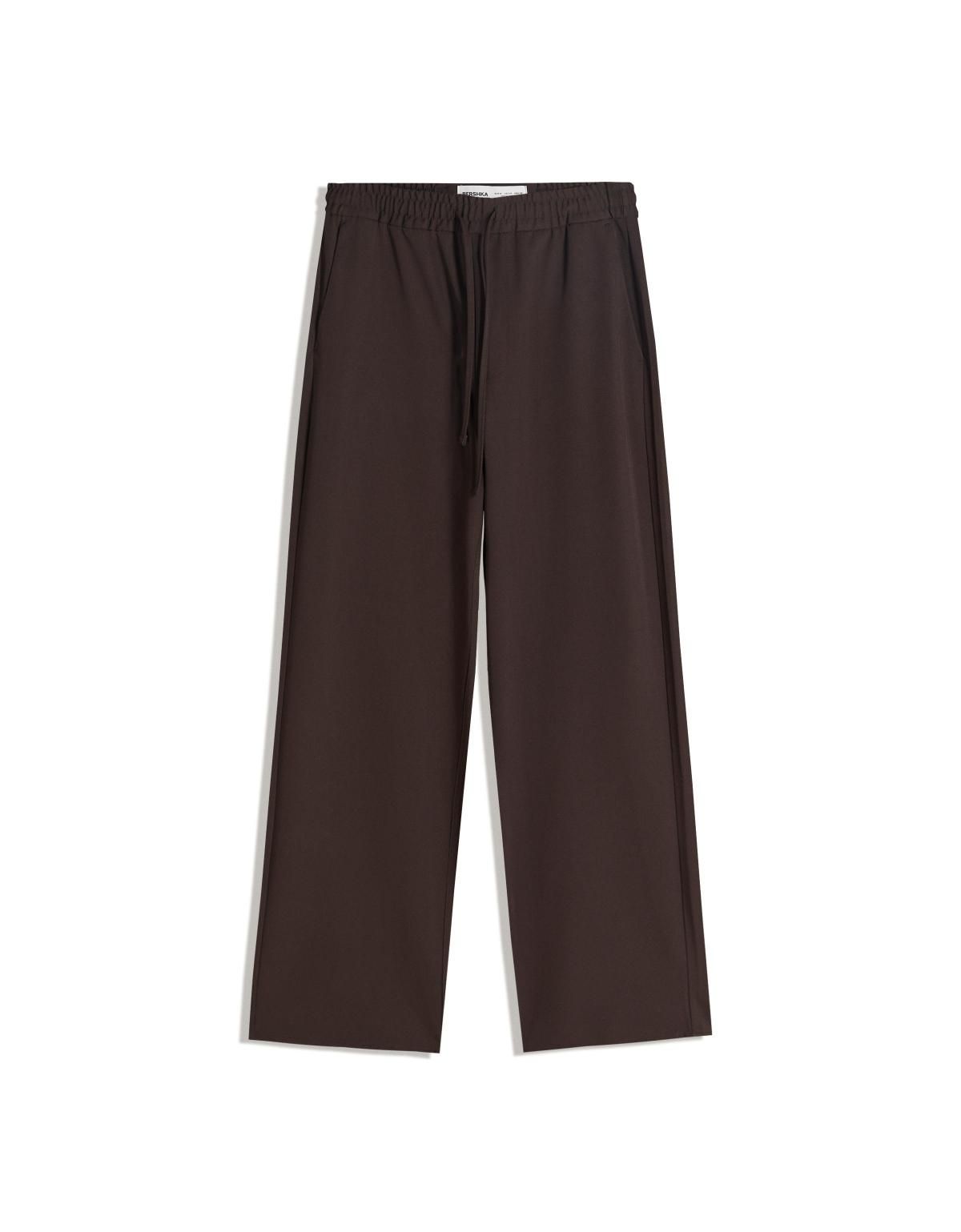 버쉬카 테일러드 스트레이트핏 조거 슬랙스 팬츠 5414/710 BROWN - 상세 이미지 3