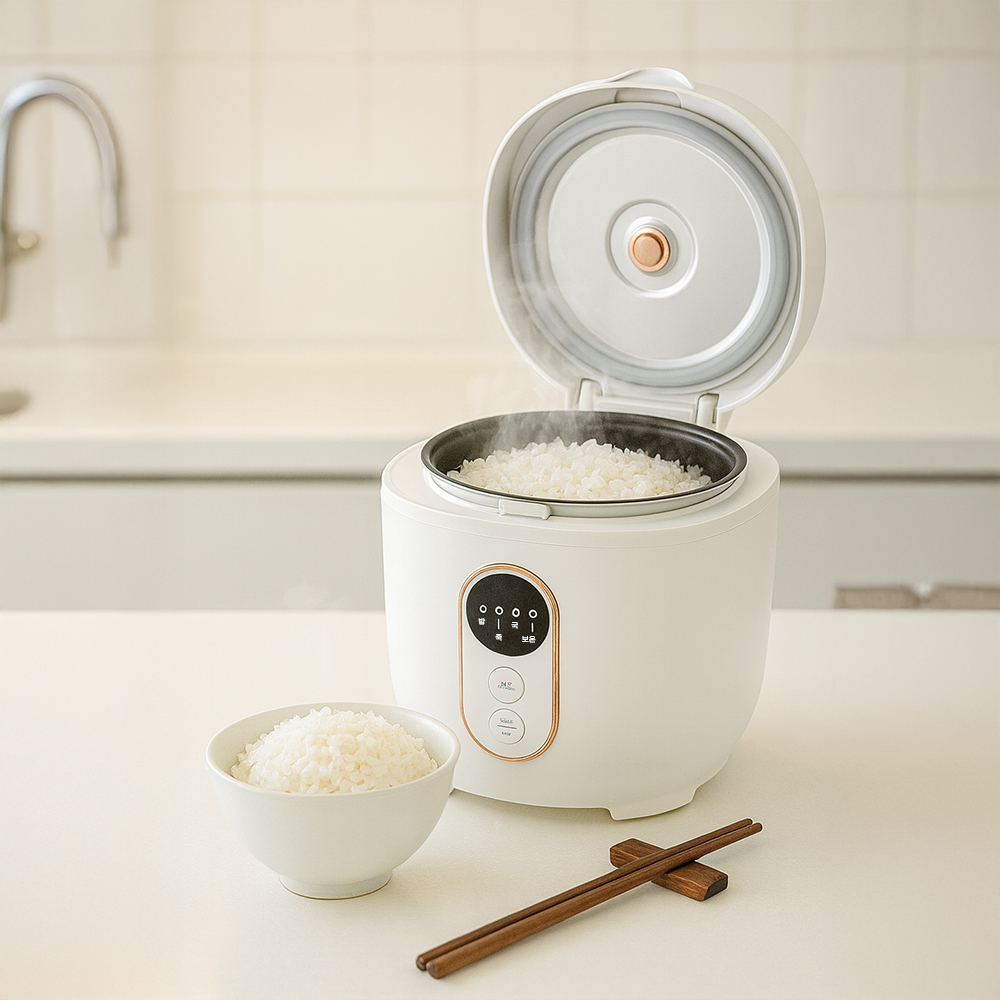 키친아트 미니 전기밥솥 2-3인용 자취생 원룸 혼밥 혼족 취사 보온 밥솥