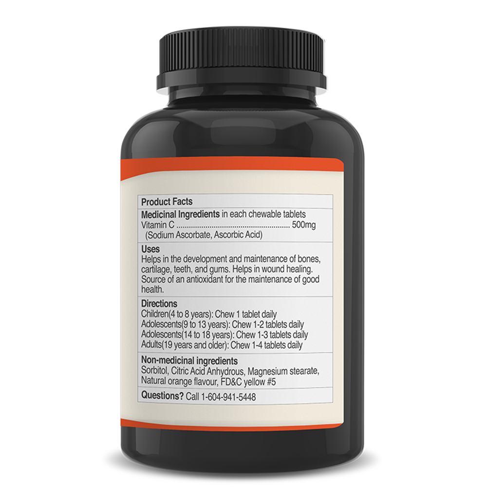 베스타 츄어블 비타민C 오렌지맛 500mgx90정 VitaminC 효능 효과 - 상세 이미지 2