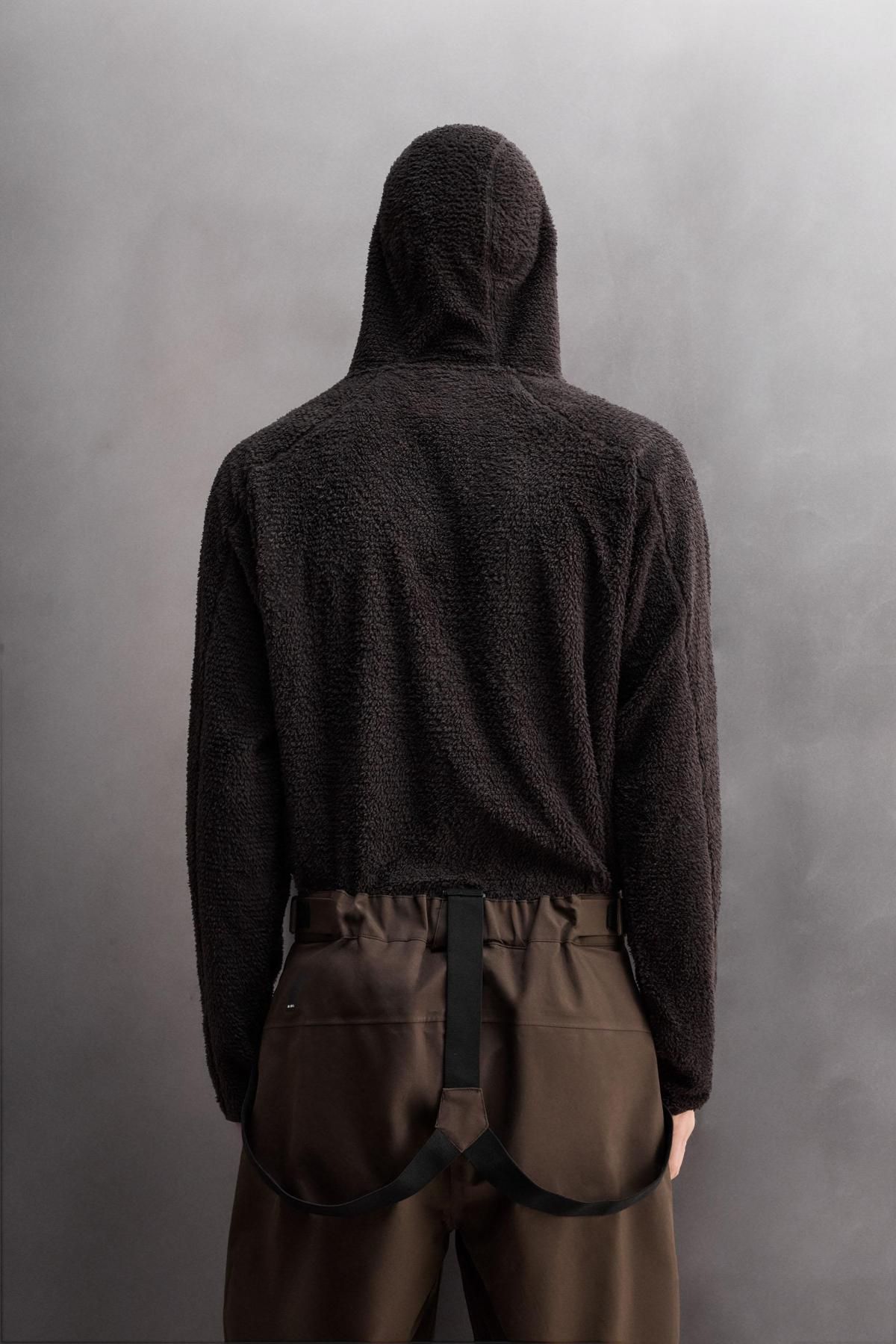 자라 테크니컬 퍼텍스처 후드 탑 5868/304 DARK BROWN - 상세 이미지 4