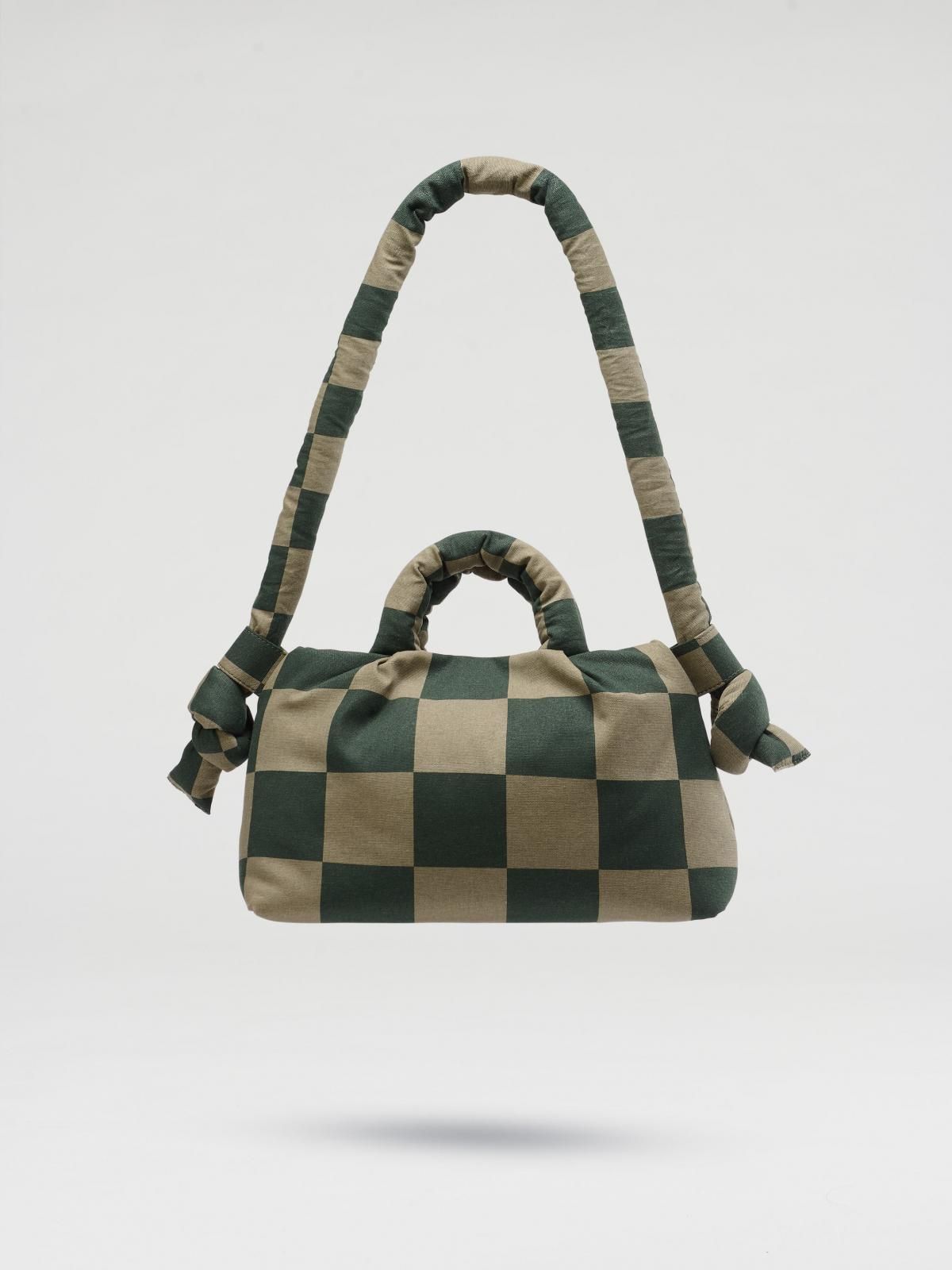 올랜드 체커보드 소프트 미니 크로스백 56456521253199 CHECK SAGE + FOREST GREEN - 상품 이미지