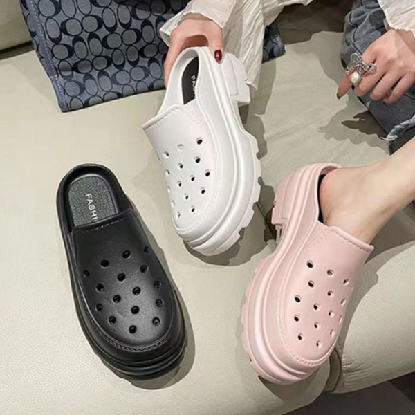 키높이 여성 통굽 슬리퍼 푹신한 여성 eva 슬리퍼 경량 소재