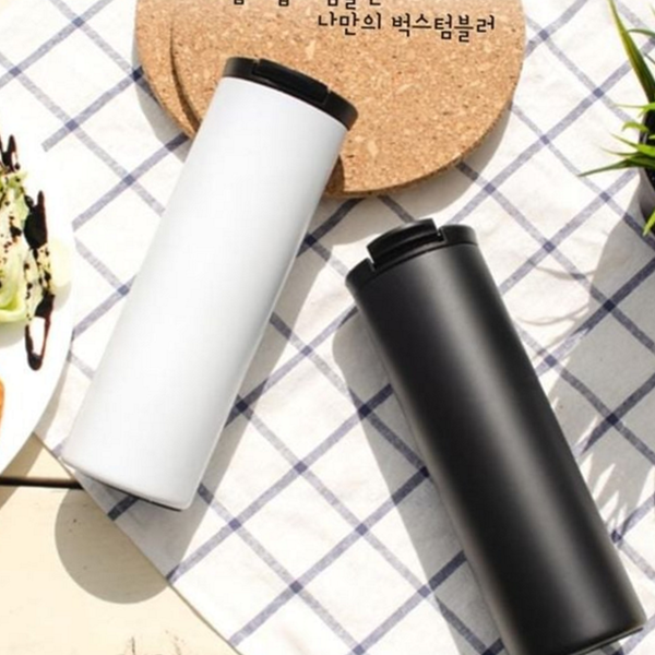 고급 스텐레스 텀블러 이중 보온 보냉 텀블러 550ml 휴대용 밀폐형 - 메인 이미지