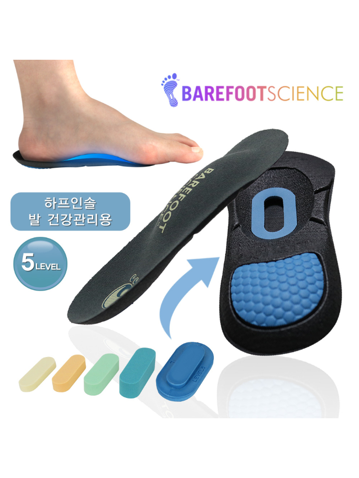 베어풋사이언스 기능성 깔창 데일리그레이 5단계 족저근막염 아치 평발 신발 쿠션 인솔 - 상세 이미지 3