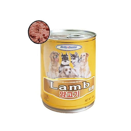 울언니협력사 다온다샵 헬로도기 양고기캔 400g 강아지 애견 개 먹이 통조림 시져 애견통조림 강아지통조림 애견사료 강아지사료