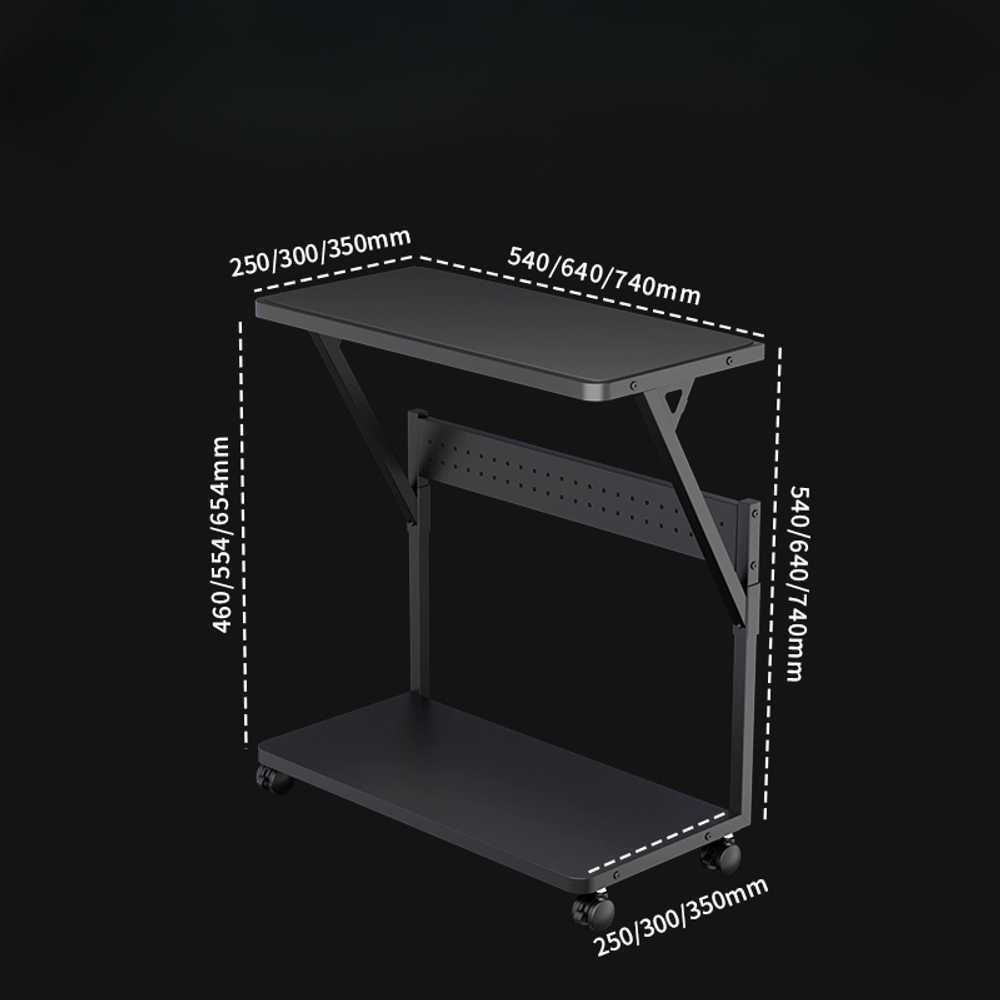PC 본체 받침대 이동식 철제 프레임 데스크탑 수납 540x460 (고정형 소형) - 상세 이미지 3