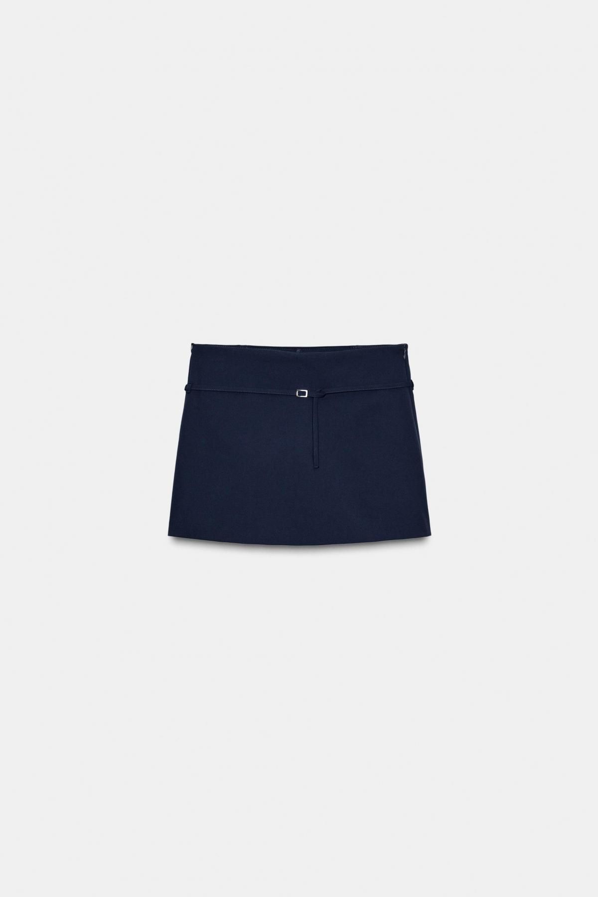 자라 테크니컬 벨트 스커트 팬츠 네이비 4661/530 DARK NAVY - 메인 이미지
