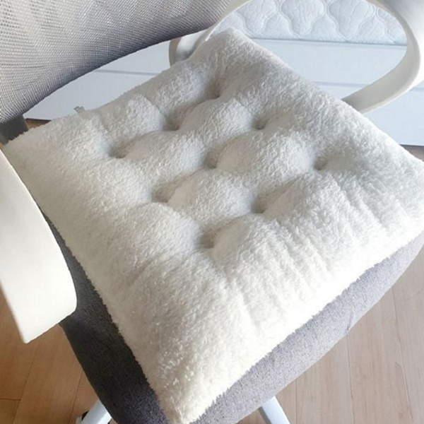 두꺼운 극세사 의자 방석 따뜻한 푹신한 의자 방석 쿠션 겨울 - 상품 이미지