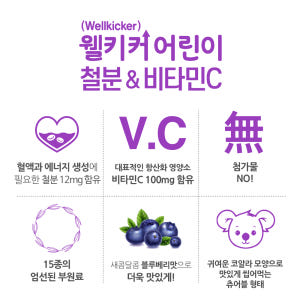 웰키커 어린이 유아 철분&비타민C 1000mg x 120정, 3개 맛있게 먹은 솔직 후기 - 상품 이미지 2