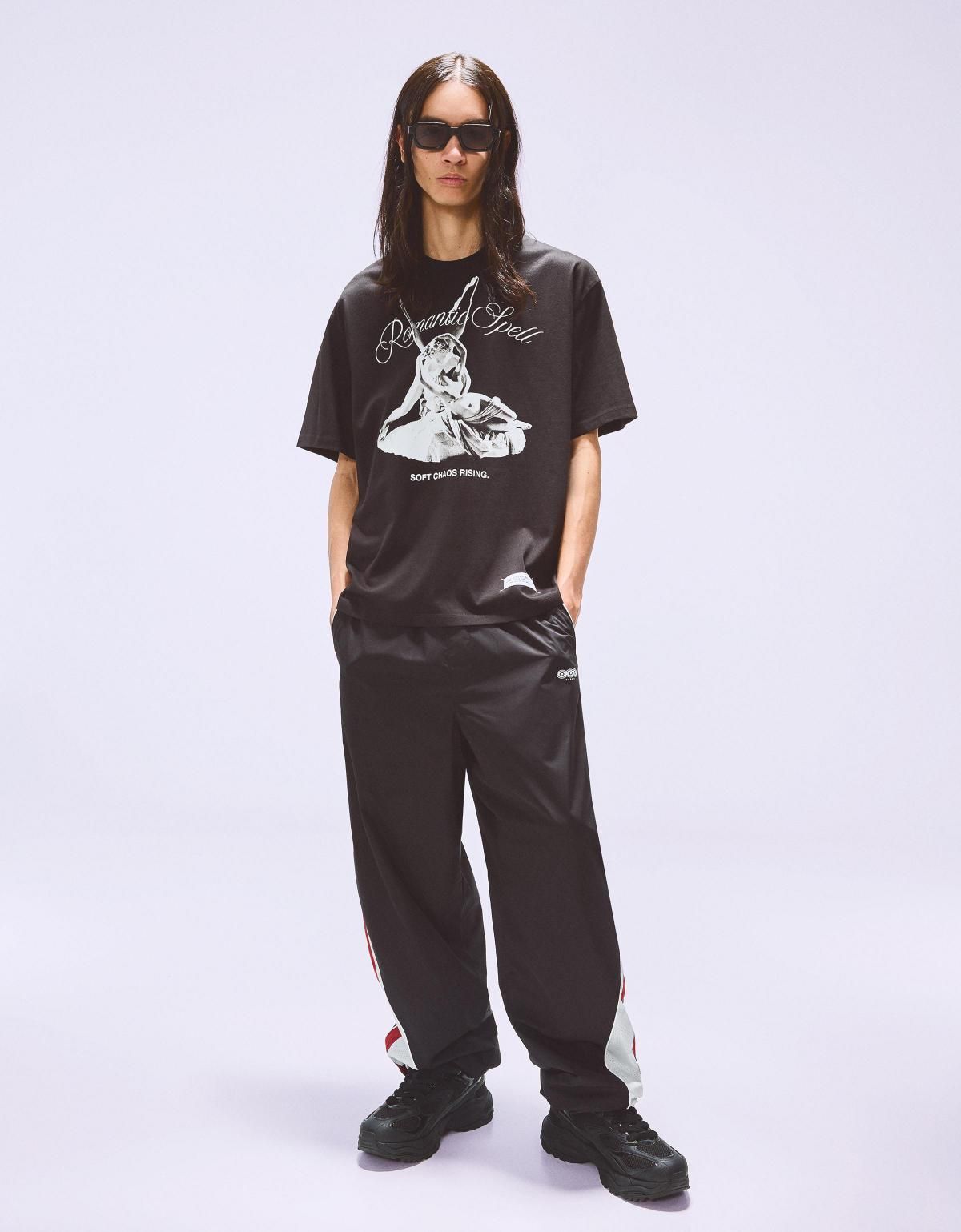 버쉬카 오버핏 프린트 반팔 티셔츠 블랙 8128/071 BLACK - 상세 이미지 5