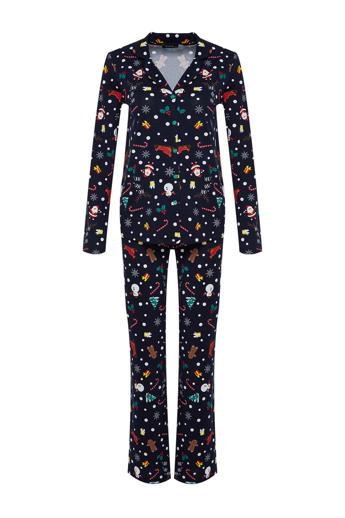 트렌디올 네이비 크리스마스 파자마 세트 1591444 AZUL 이미지 7