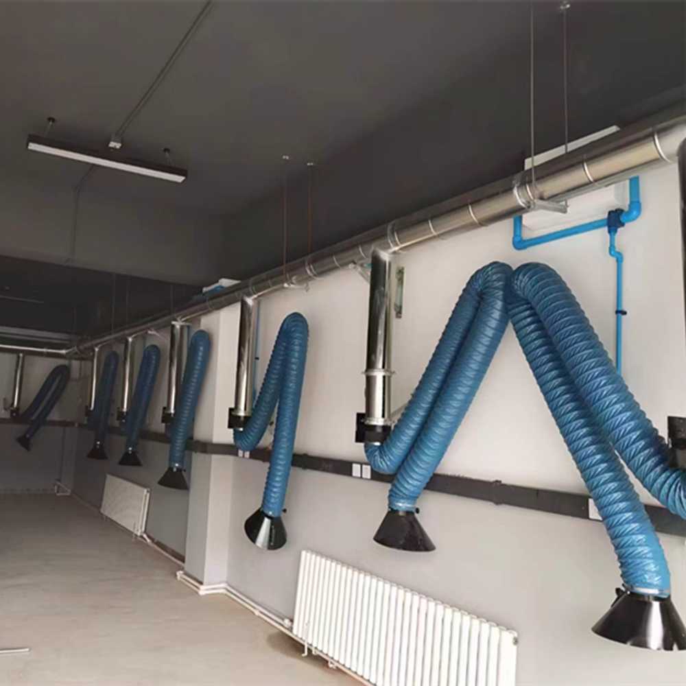 연기 흡입기 덕트 후드자바라 배기 냄새 연기제거 납 벽걸이형 2m 110mm - 상세 이미지 3